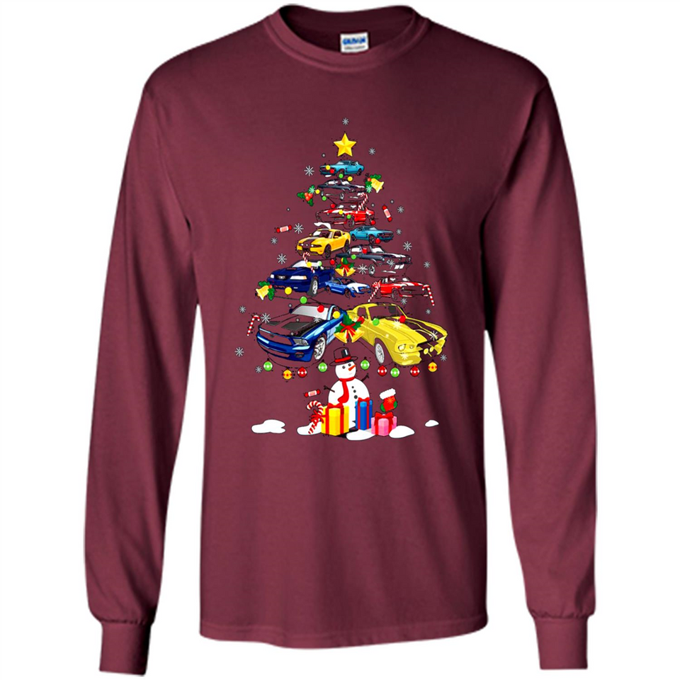 Mustang Tree Christmas Sweatshirt PINGPONG