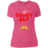 Mens Daddy Elf T-Shirt Funny Matching Christmas Costume - Ladies' Boyfriend T-Shirt