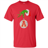 Funny Appalachian State Mountaineers Glitter Grinch Monogram Ornament Christmá - Shirt