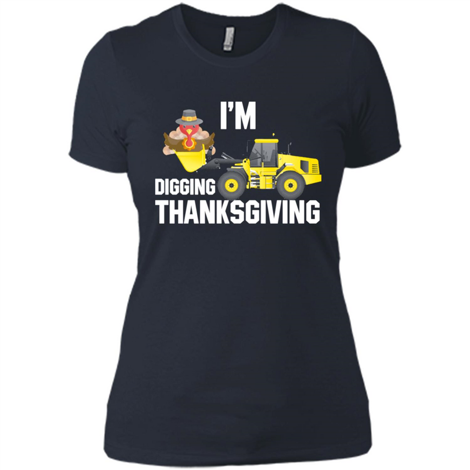 I'm Digging Thanksgiving Cute Turkey Tractor