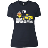 I'm Digging Thanksgiving Cute Turkey Tractor