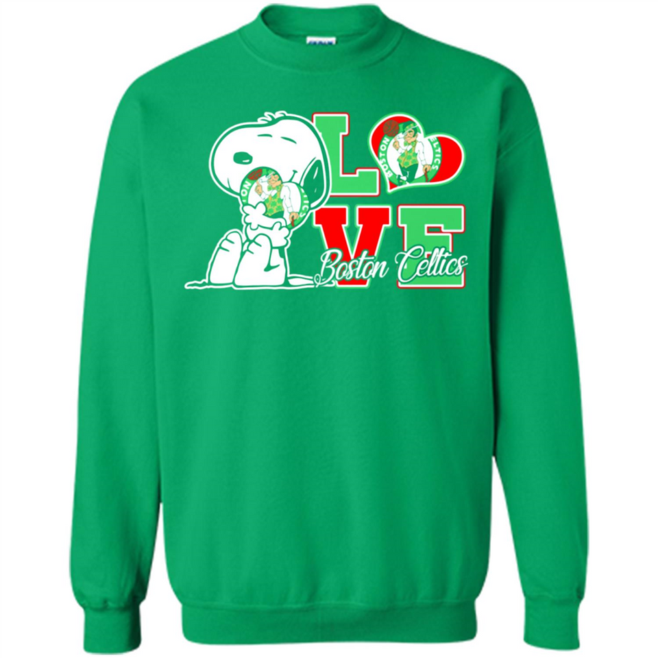 Snoopy loves NBA Boston Celtics - Sweatshirt