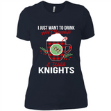 I Just Want To Drink Hot Chocolate & Watch UCF Knights Ugly Christmas Sweater PINGPONG