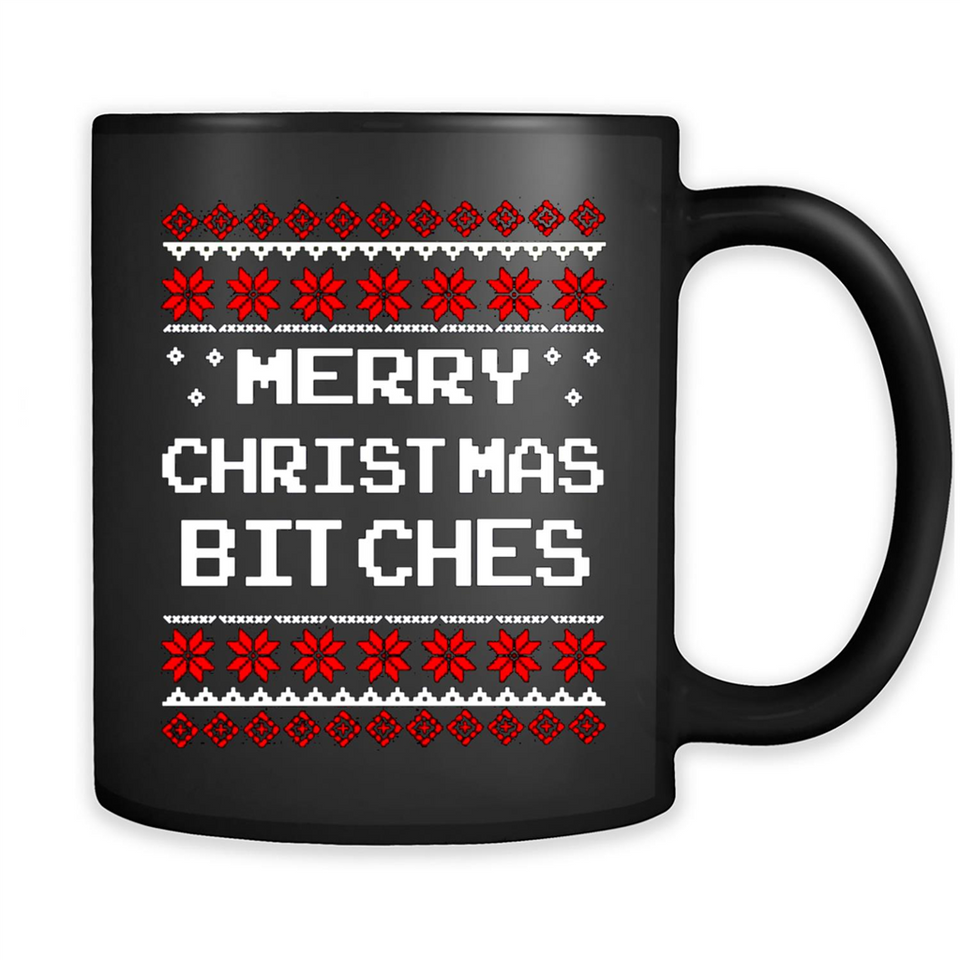 Merry Christmas Bitches ugly sweatshirt PINGPONG