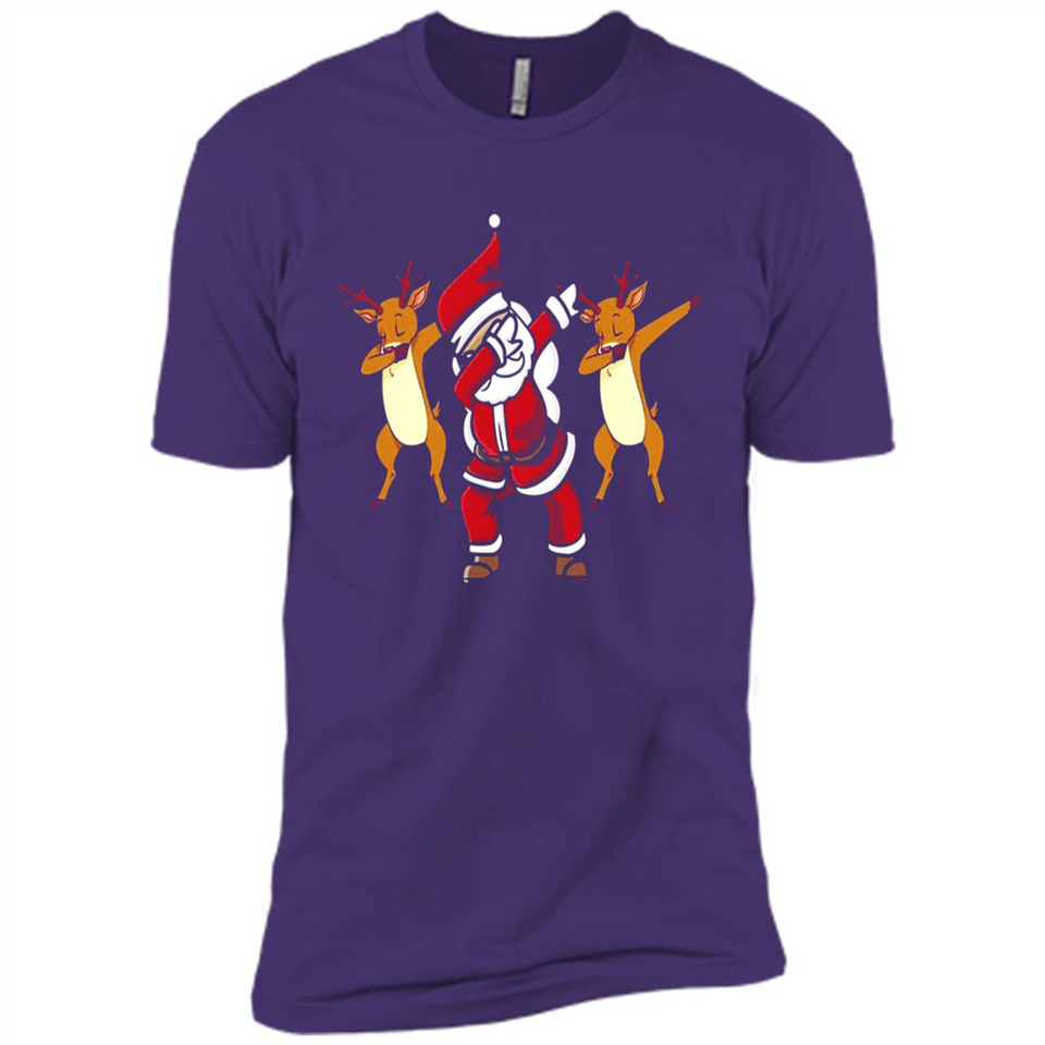 Dabbing Santa - Funny Santa Claus Christmas Dab - Premium Short Sleeve T-Shirt