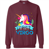 Unicorns are born in Virgo Birthday Rainbow Gift Ladies Custom
