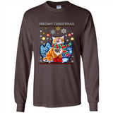 Meowy Christmas Ugly Funny Cats Lover PINGPONG