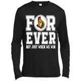 Ottawa Senators Forever For ever not just when we win - Canvas Long Sleeve T-Shirt