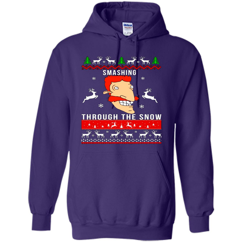 Nigel Thornberry Smashing through the snow Christmas sweatshirt PINGPONG