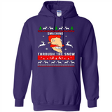 Nigel Thornberry Smashing through the snow Christmas sweatshirt PINGPONG