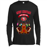 San Francisco 49ers NFL Reindeer Funny Merry Christmas And Happy New Year