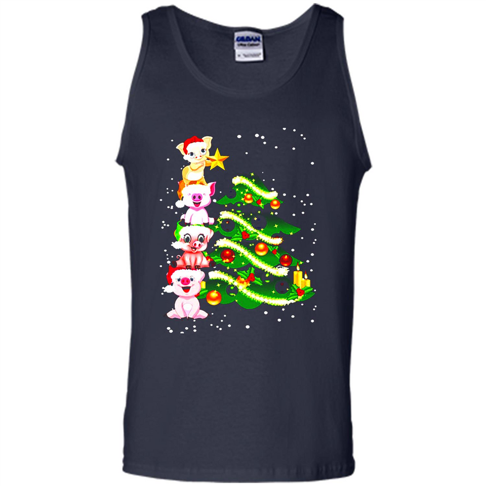 Pigs Christmas T Shirt PINGPONG - Tank Top