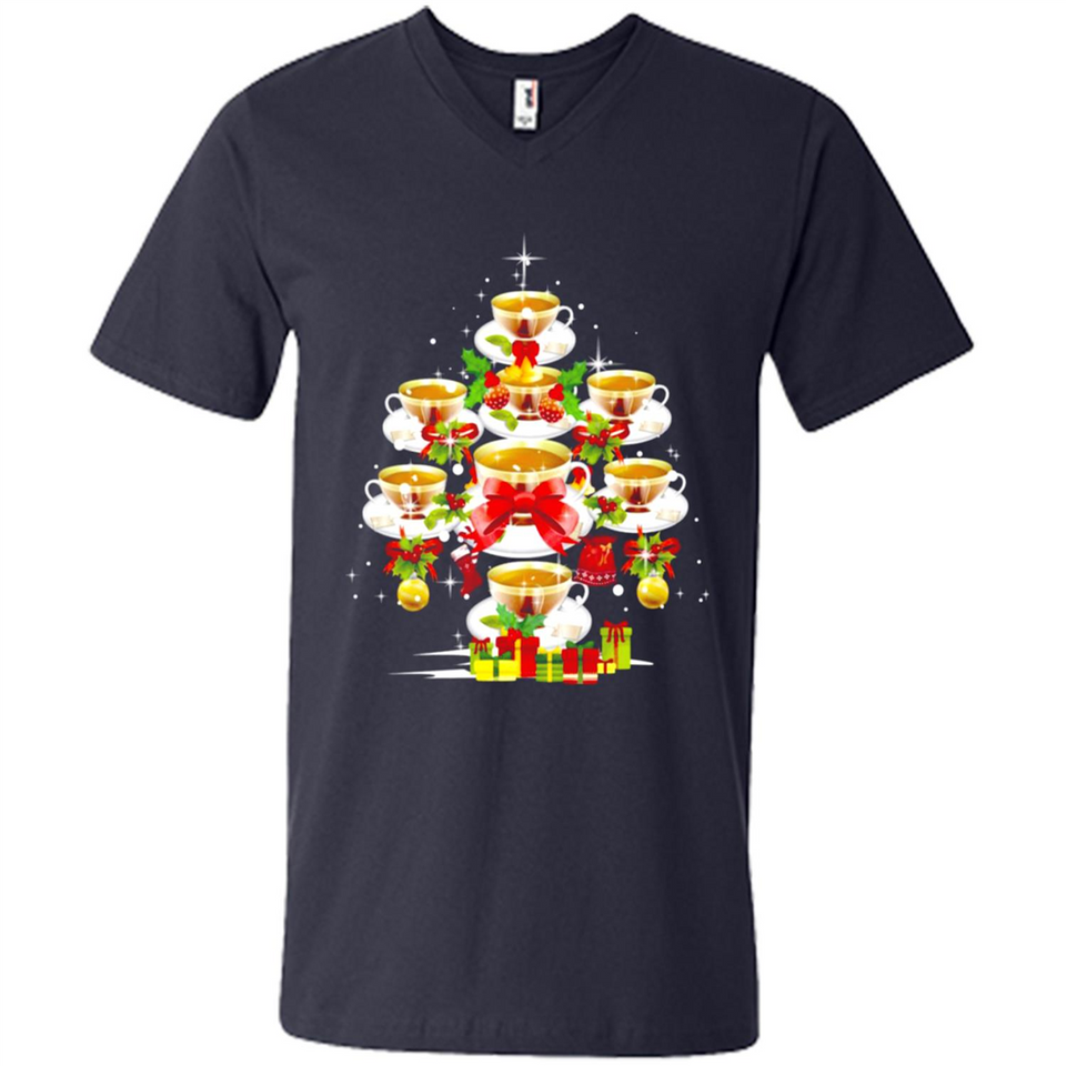Tea Christmas Tree T-shirt Funny Tea Xmas Gift