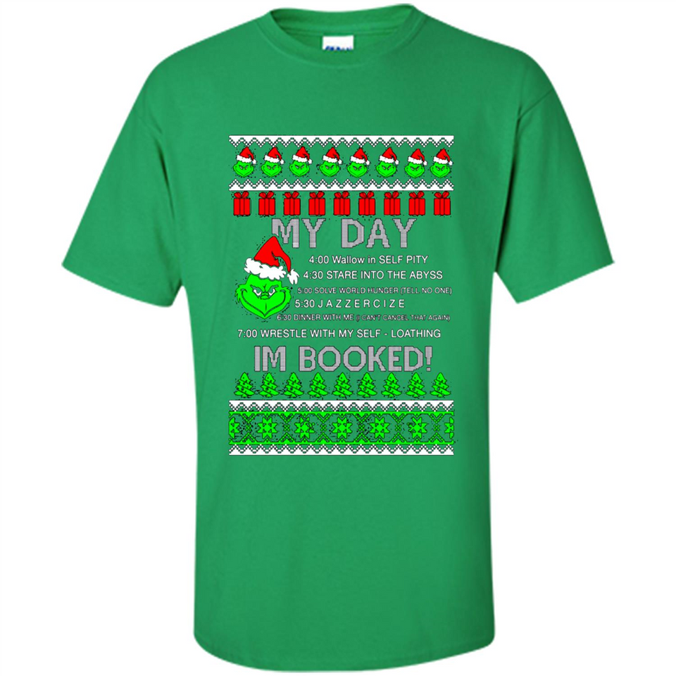Mr Grinch my day I’m booked Christmas sweater PINGPONG