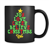 Joy Love Cheer Believe Christmas Tree
