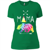 Mama Bear Shirt Tie Dye Family Vacation & Camping Tee - Ladies' Boyfriend T-Shirt