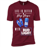LIFE IS BETTER IN FLIP FLOPS WITH BUD LIGHT