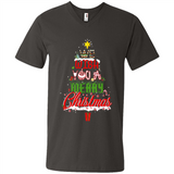 We Wish You A Merry Christmas Funny Pine Gift Sleeve - Men's V-Neck