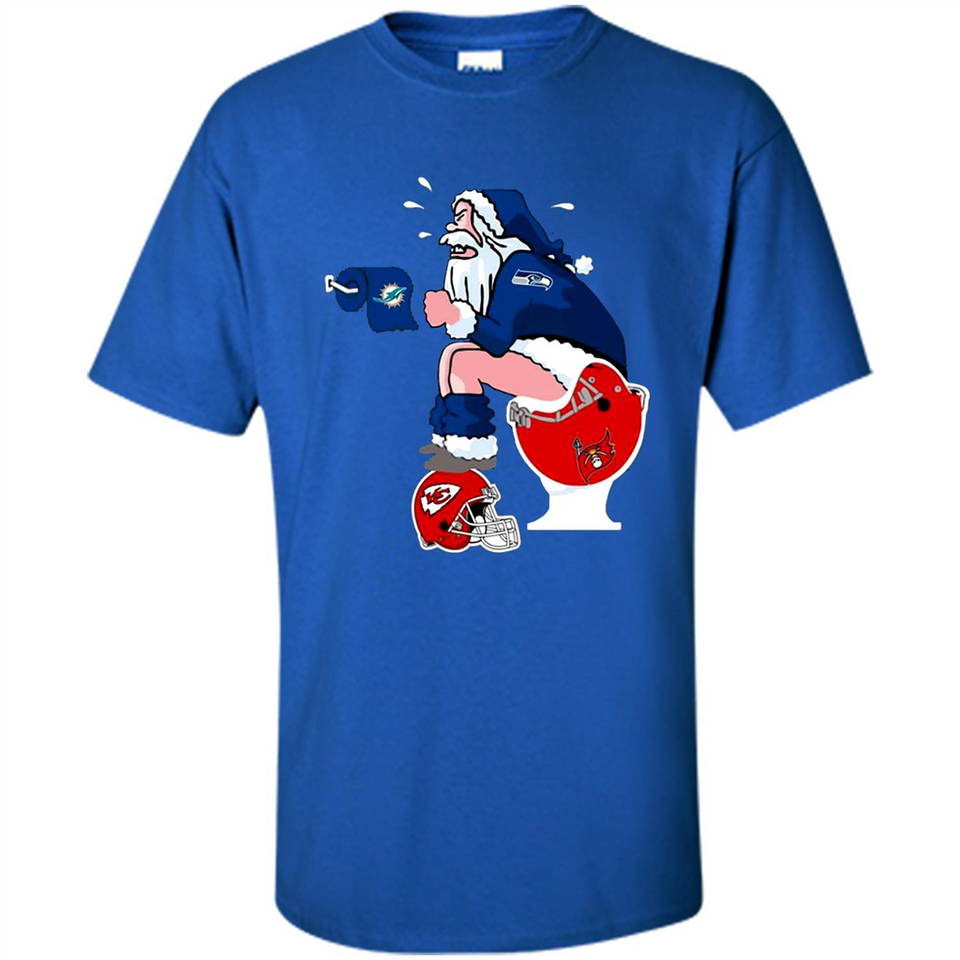 Seattle Seahawks Santa Claus Toilet