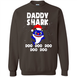 Daddy Shark Costume Reindeer Funny Christmas T-Shirt - Sweatshirt