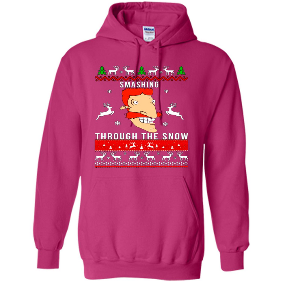 Nigel Thornberry Smashing through the snow Christmas sweatshirt PINGPONG