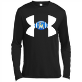 Miami Marlins Under Armour Logo - Canvas Long Sleeve T-Shirt