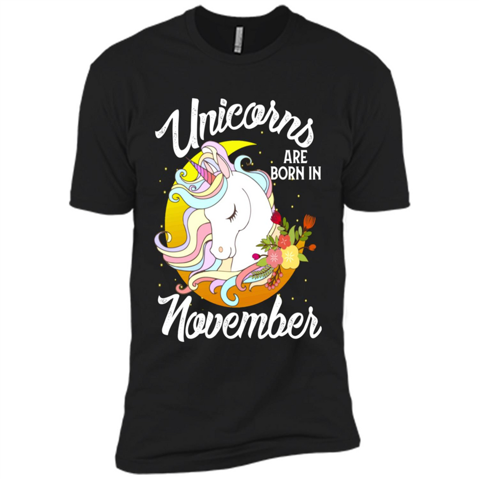Unicorns Are Born In November Magical Rainbow