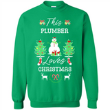 This Plumber Loves Christmas Tree Shirt with Snowman