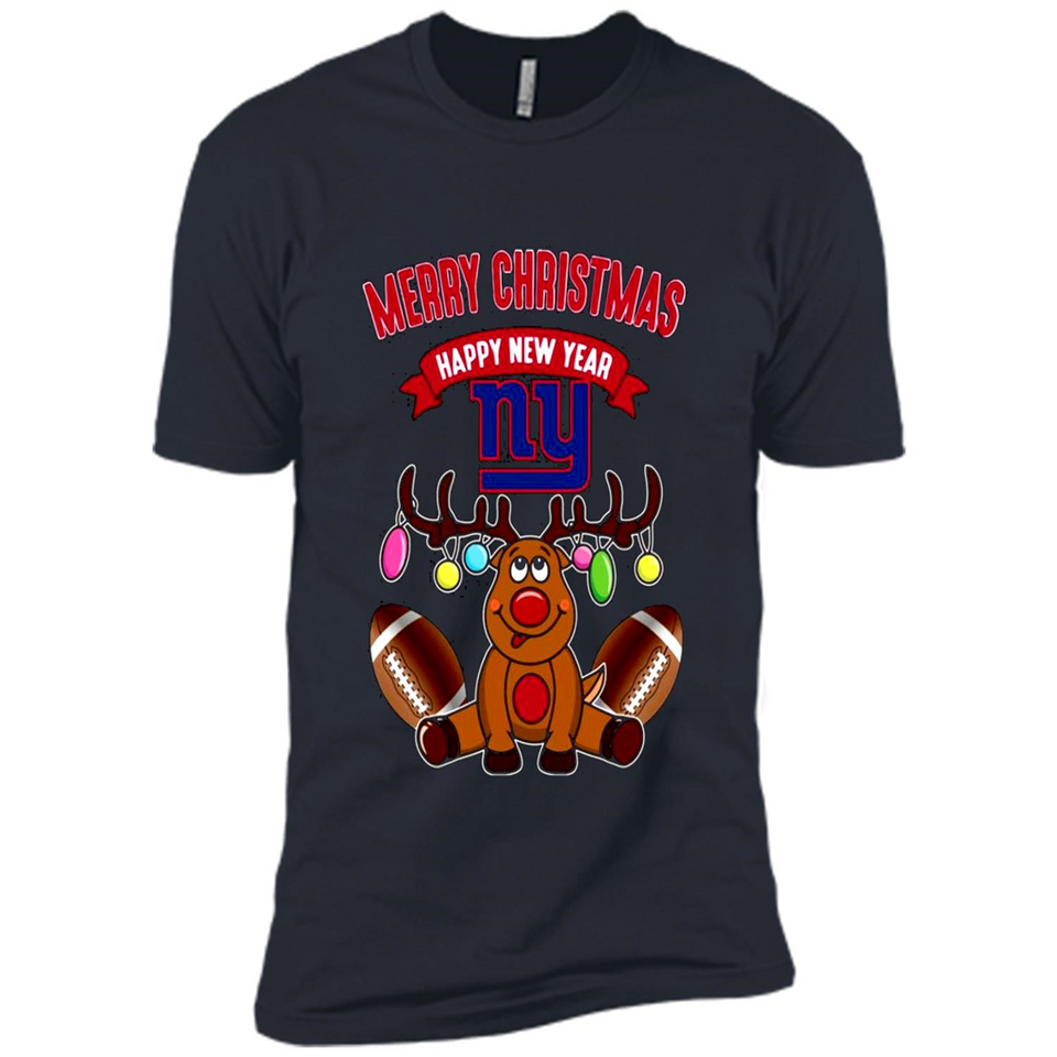 New York Giants NFL Reindeer Funny Merry Christmas And Happy New Year