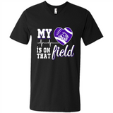 Abilene Christian Wildcats Football My Heart is on that Field - Men's V-Neck