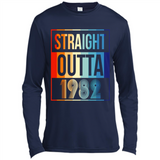 Retro Straight Outta 1982 36 Years Old - Canvas Long Sleeve T-Shirt