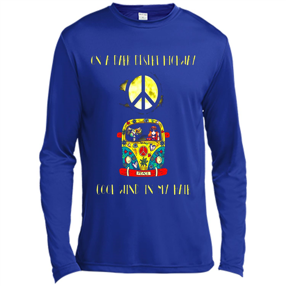 Peace-On A Dark Desert Highway Cool Wind In My Hair Shirt PINGPONG - Canvas Long Sleeve T-Shirt
