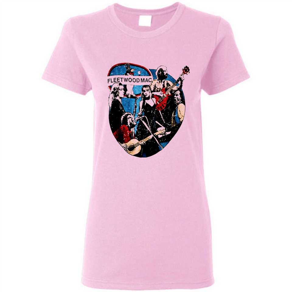 Dancing Funny Guitar Vintage Metal Rock Band Shirt PINGPONG - Ladies Short-Sleeve