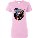 Dancing Funny Guitar Vintage Metal Rock Band Shirt PINGPONG - Ladies Short-Sleeve