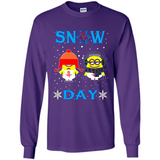 Snow Day Shirt For Houston Rockets Vs Minion Fans pingpong
