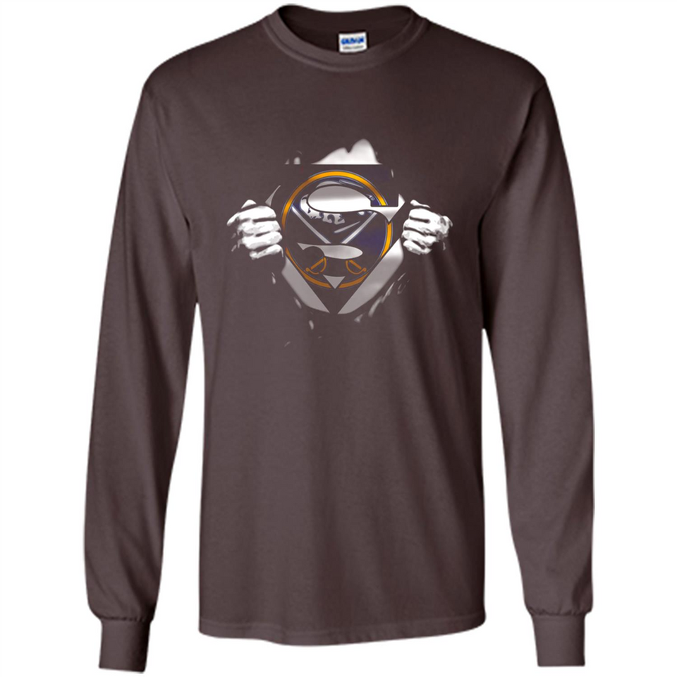 Buffalo Sabres And Superman Fans - Long Sleeve T-Shirt
