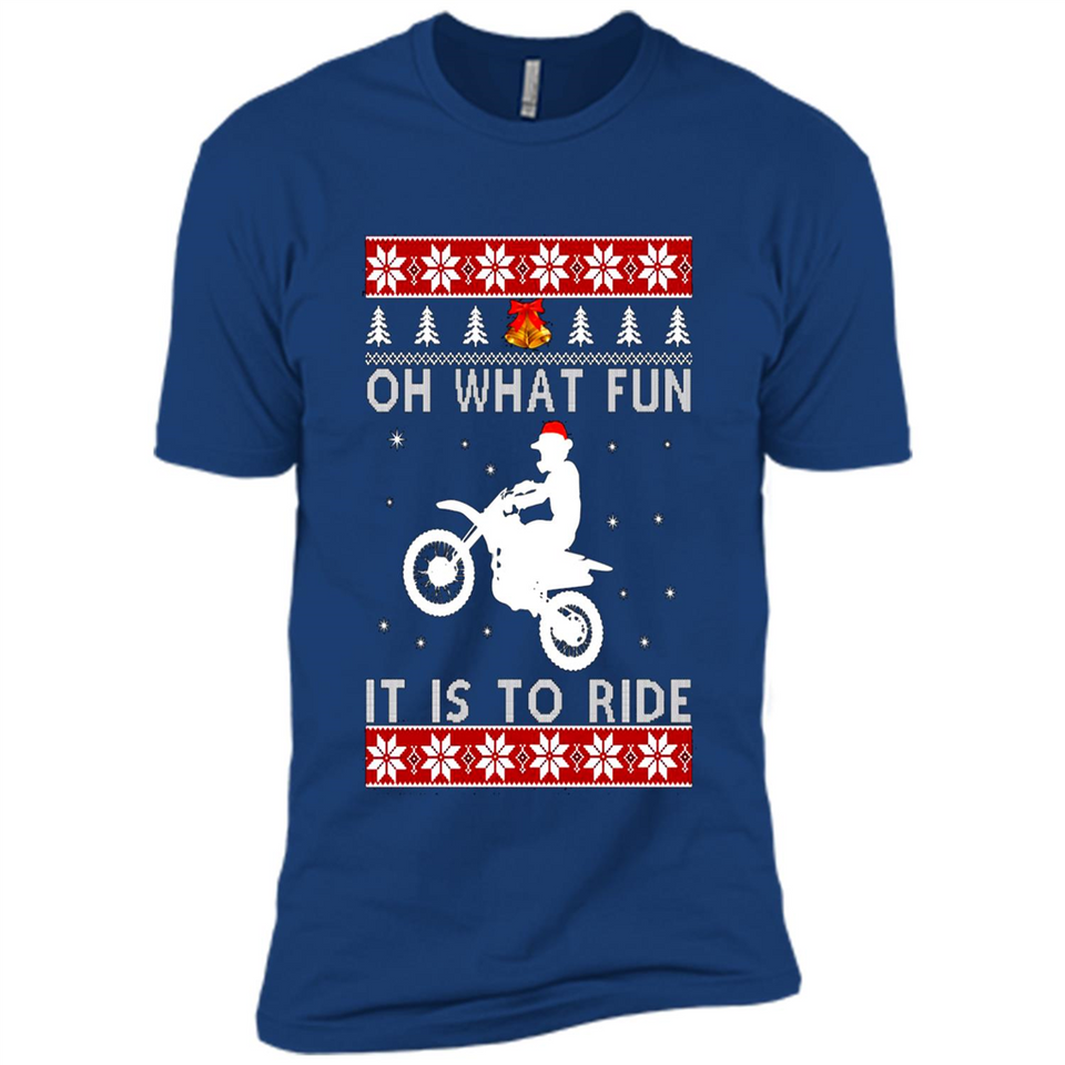 Motocross oh what fun it is to ride Christmas sweater PINGPONG
