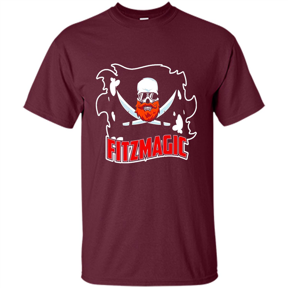Order Fitzmagic T-Shirt Ryan Fitzpatrick Beard Skull Football Tampa Florida PINGPONG