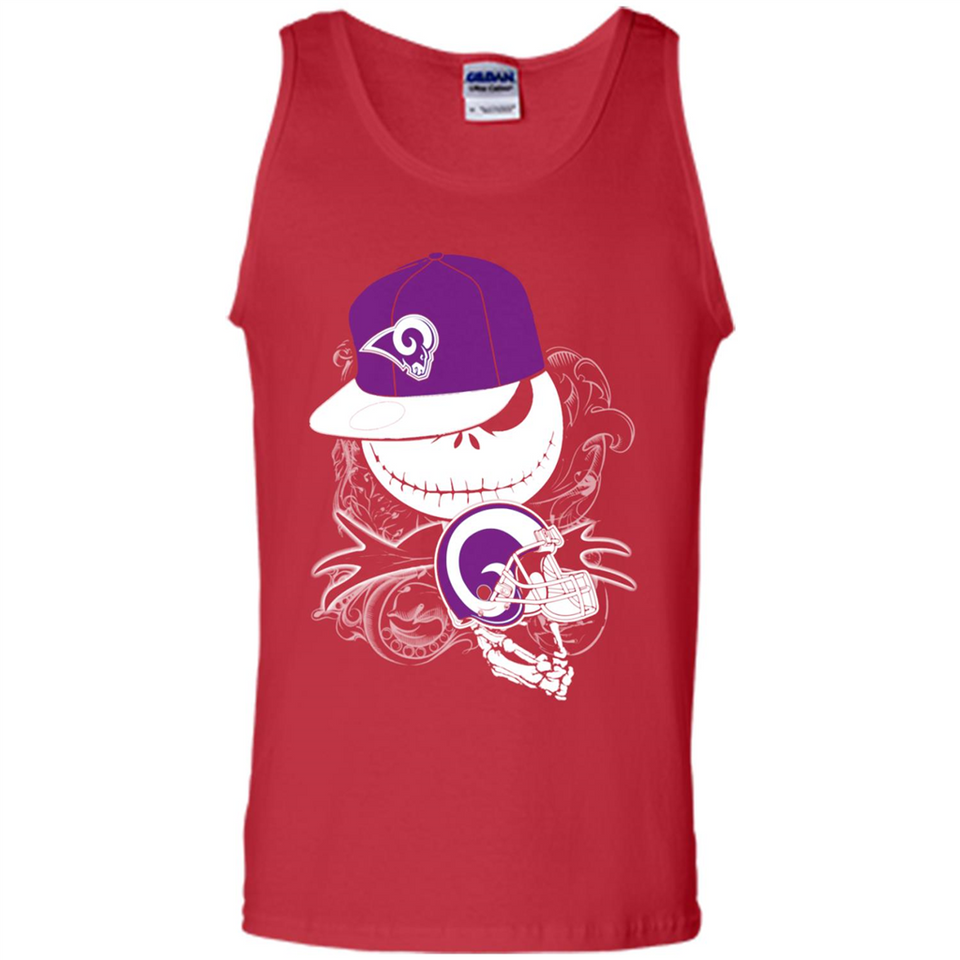 Jack Skellington The Nightmare Before Christmas-Rams Football - Tank Top