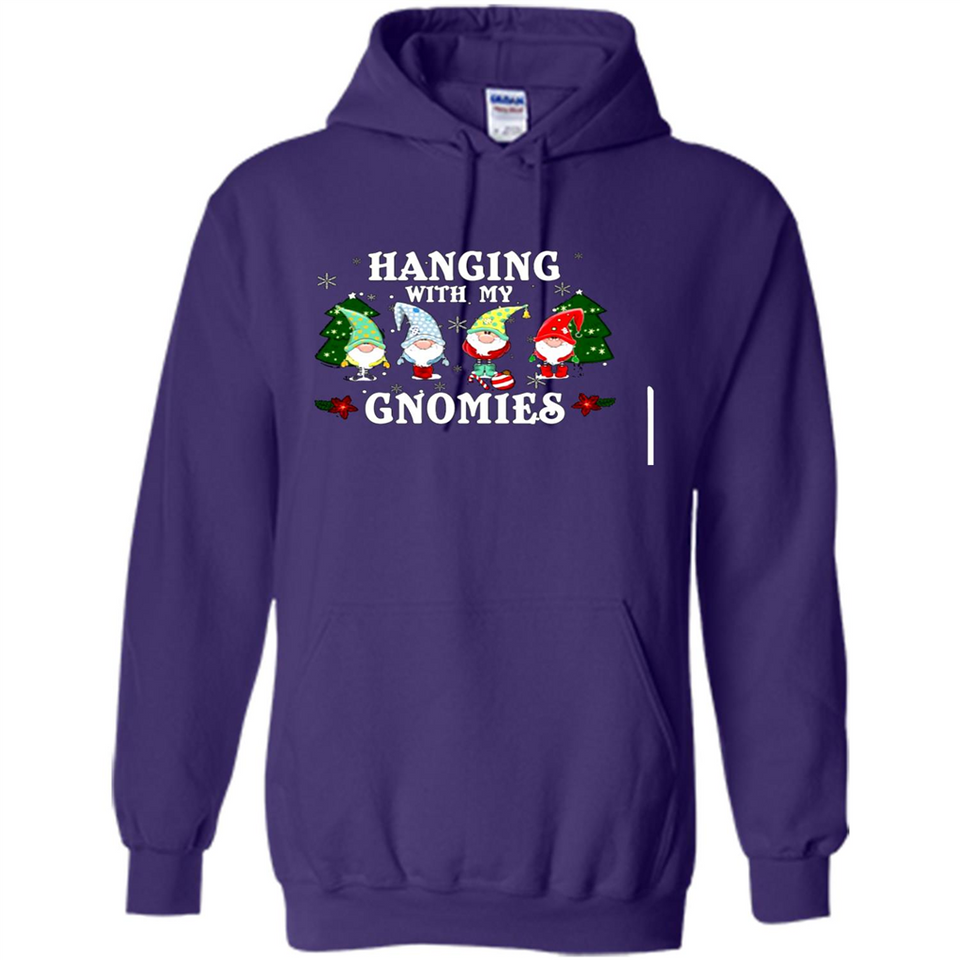 Christmas Garden Gnome Hanging With My Gnomies - Hoodie
