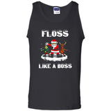 Floss Like A Boss Santa Flossing Dance Funny - Tank Top