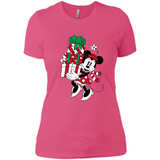 Disney Minnie Mouse Christmas Gift Sweatshirt - Ladies' Boyfriend T-Shirt