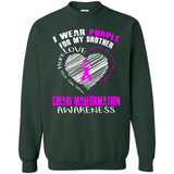 I Wear Purple For My Brother Chiari Malformation - Sweatshirt