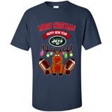 New York Jets NFL Reindeer Funny Merry Christmas And Happy New Year