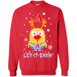 Minion Arizona Diamondbacks Ugly Christmas Sweater Let it Snow - Sweatshirt