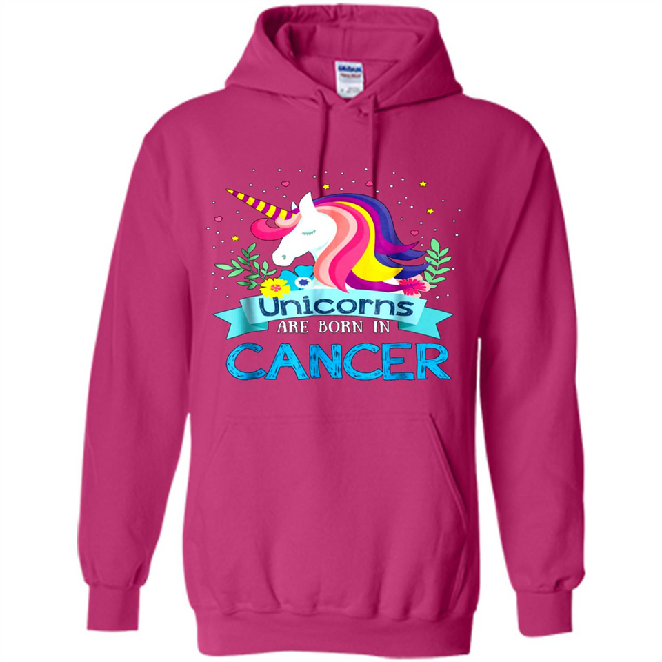 Unicorns are born in Cancer Birthday Rainbow Gift Custom Ultra Cotton