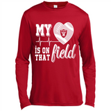 Oakland Raiders Football My Heart is on that Field - Canvas Long Sleeve T-Shirt
