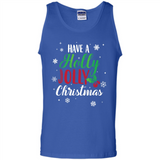 Have A Holly Jolly Christmas T-Shirt Cute Mistletoe - Tank Top
