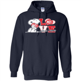 Snoopy loves NBA Atlanta Hawks - Hoodie