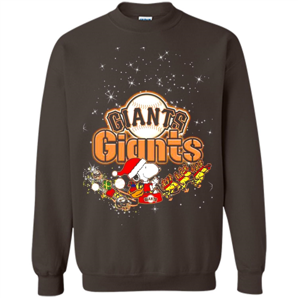 Snoopy Christmas San Francisco Giants - Sweatshirt
